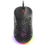 Mars Gaming MM55 Ratón Gaming Ultraligero 55g, Sensor Óptico 12800 DPI, RGB Chroma, Cable Paracord, Switches Mecánicos Huano, para PC/Consolas